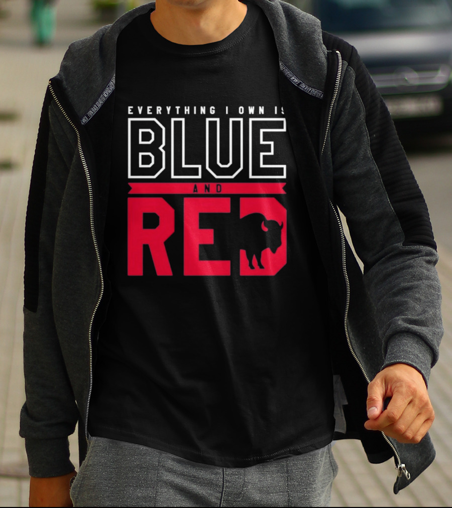 Everything I Own Is Blue And Red Buffalo Bills T-Shirt