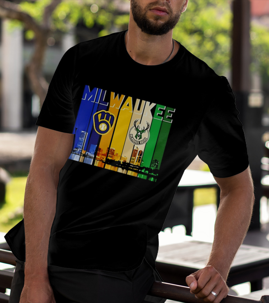 Milwaukee Brewers Bucks Skyline 2026 T-Shirt