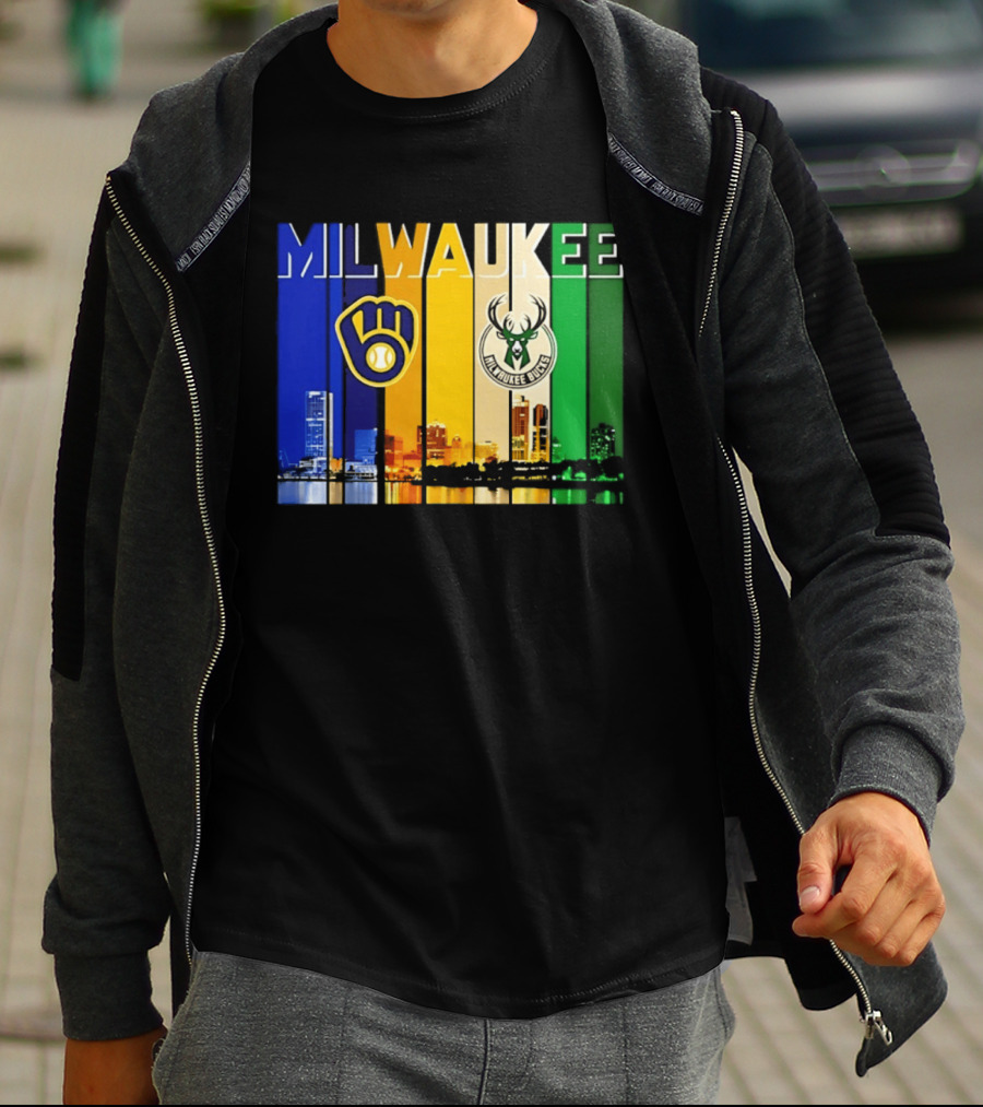 Milwaukee Brewers Bucks Skyline 2026 T-Shirt