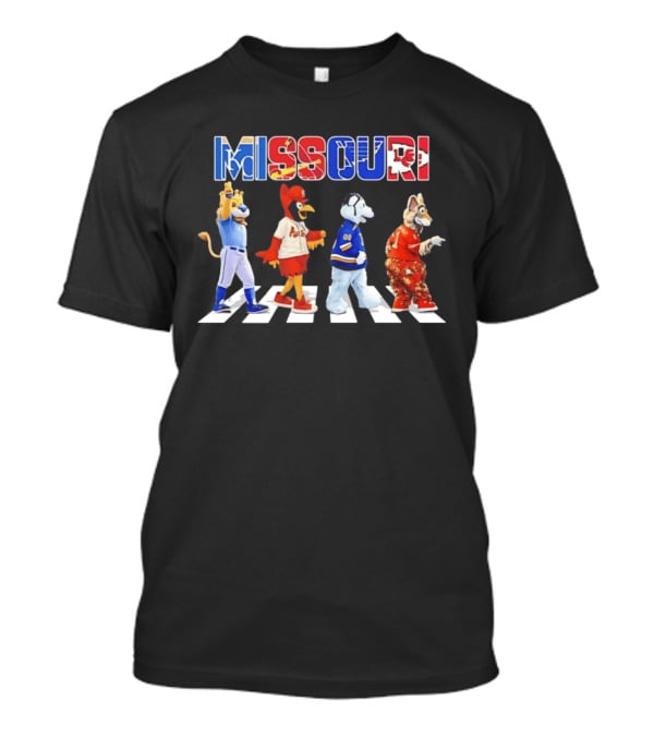 Missouri Sports Mascots Abbey Road Walk 2026 T-Shirt