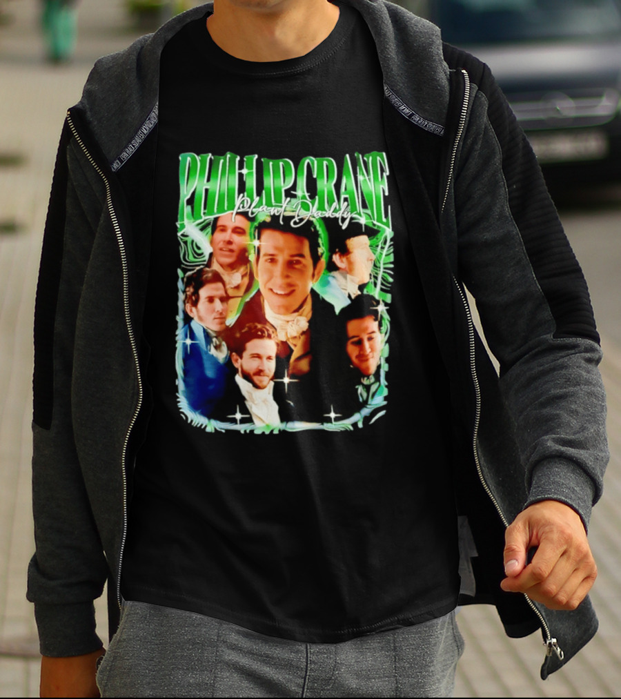 Phillip Crane Plant Daddy Regency Style Portrait Collage T-Shirt