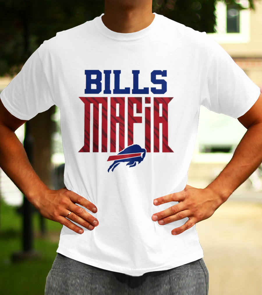 Buffalo Bills Mafia Red And Blue Team Spirit T-Shirt