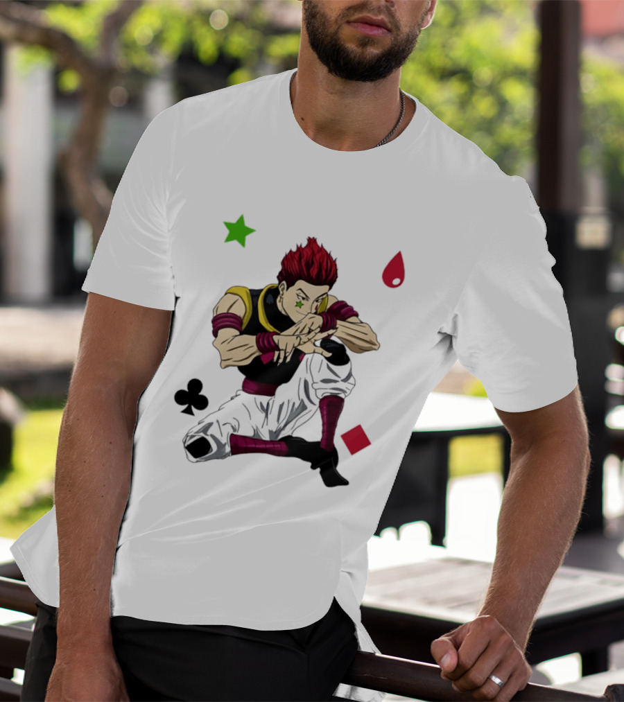 Hisoka Morow Playing Card Suit Symbols Hunter X Hunter T-Shirt