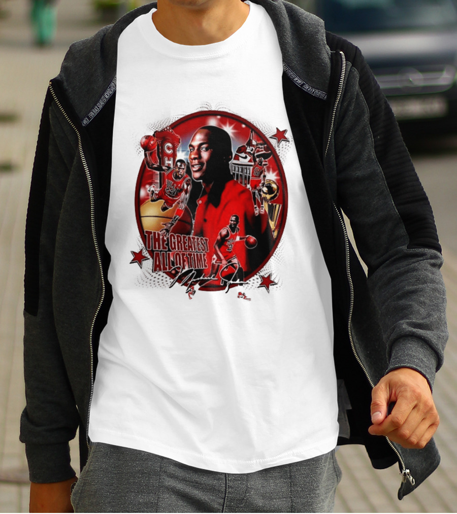 The Greatest Of All Time Michael Jordan Chicago Basketball Legend Trophy T-Shirt