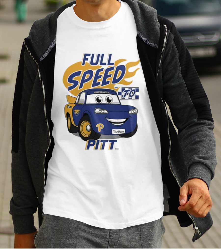 Pitt Panthers Full Speed To Pitt Racing Theme Vive La Fete T-Shirt