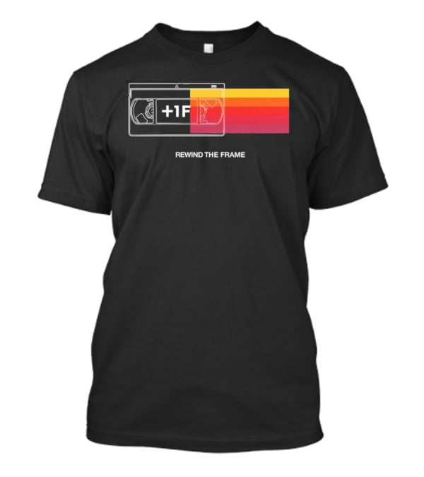 Rewind The Frame Retro VHS Tape 80s Aesthetic T-Shirt