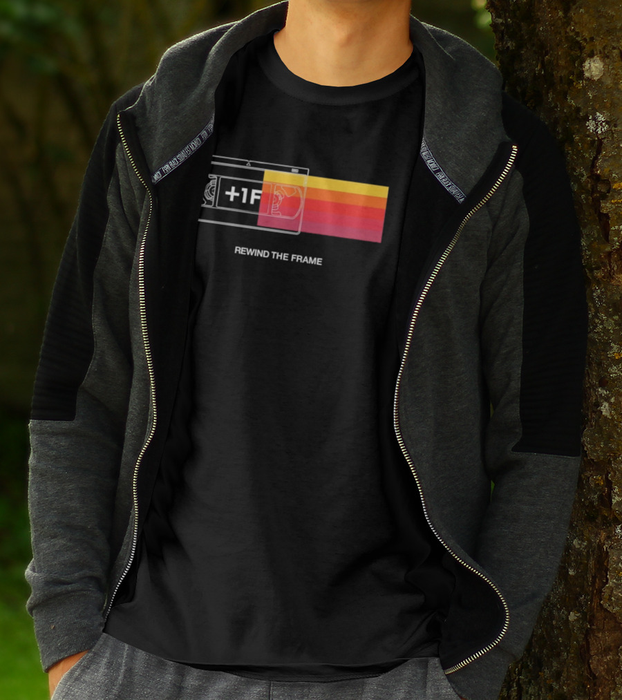 Rewind The Frame Retro VHS Tape 80s Aesthetic T-Shirt