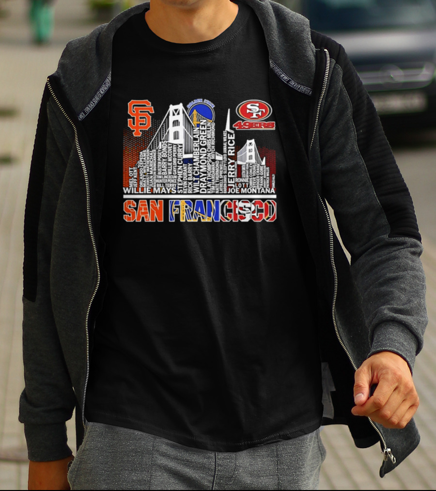 San Francisco Giants Warriors 49ers Skyline T-Shirt