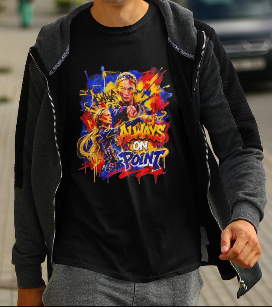 Sophie Cunningham Always On Point Indiana Fever Bold Graffiti T-Shirt