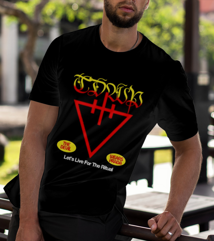 The Devil Wears Prada Ritual Inverted Triangle Symbol Let's Live For The Ritual T-Shirt