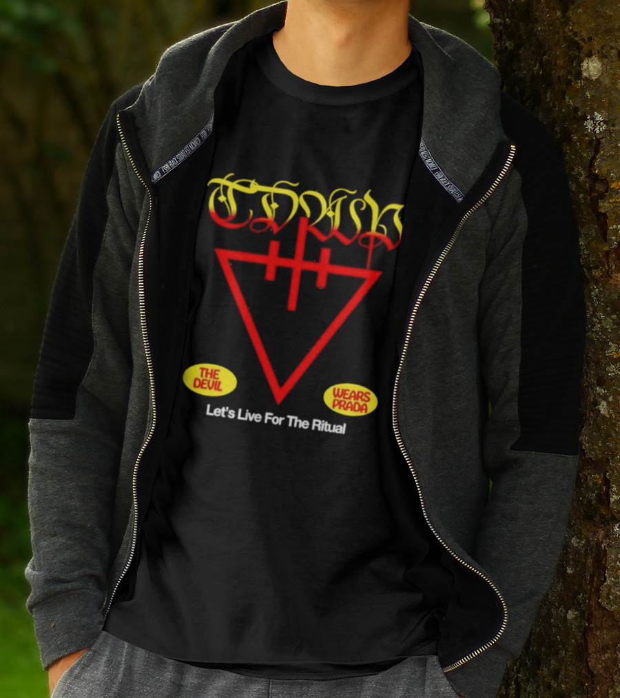 The Devil Wears Prada Ritual Inverted Triangle Symbol Let's Live For The Ritual T-Shirt