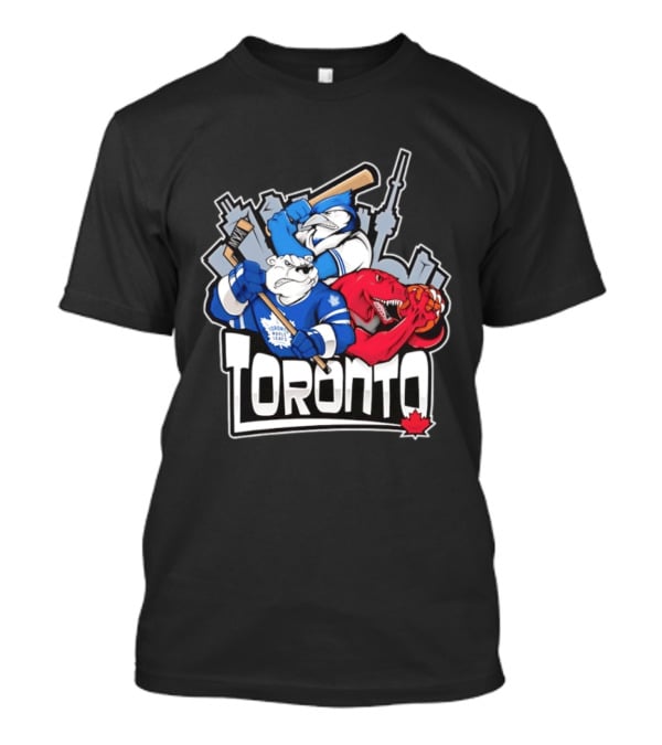 Toronto Maple Leafs Blue Jays Raptors Skyline 2026 T-Shirt