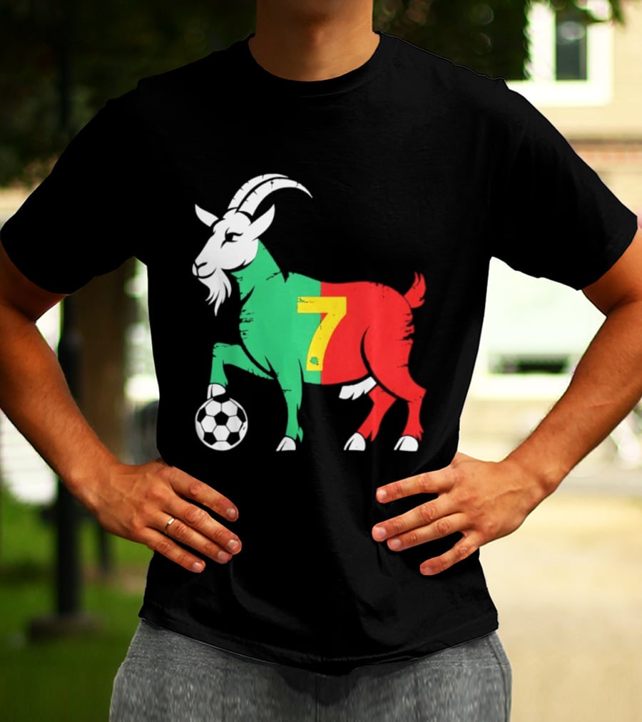 Cristiano Ronaldo GOAT 7 Portugal Soccer T-Shirt