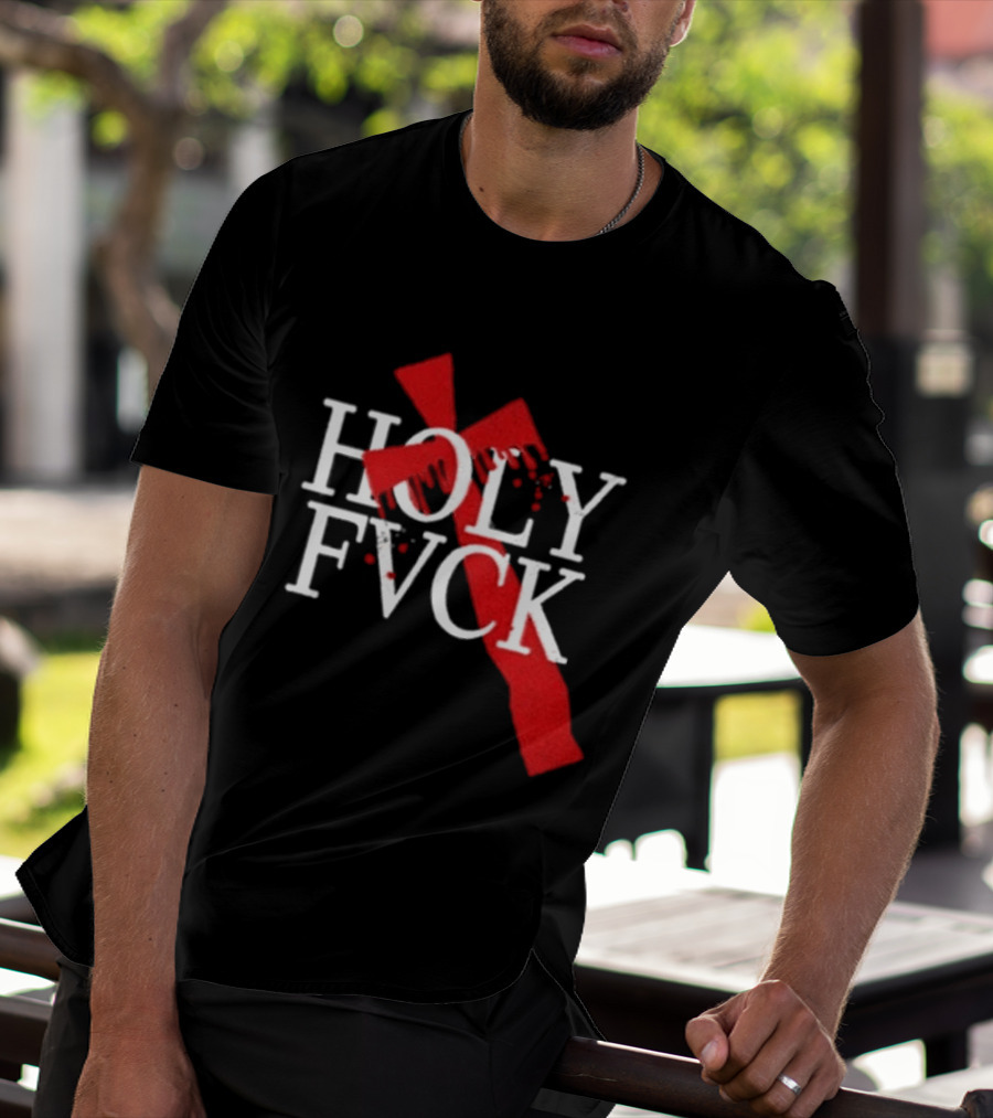 Demi Lovato Holy Fvck Bleeding Cross T-Shirt