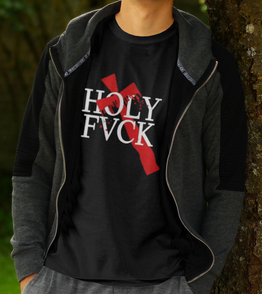 Demi Lovato Holy Fvck Bleeding Cross T-Shirt