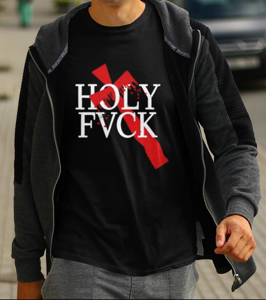 Demi Lovato Holy Fvck Bleeding Cross T-Shirt