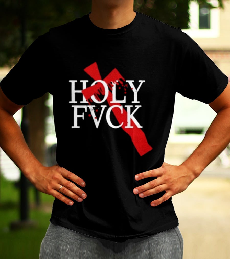 Demi Lovato Holy Fvck Bleeding Cross T-Shirt