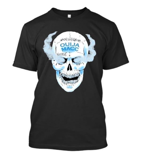 Ouija Macc Skull Blessed Trash Smoke Effect Design D 977 T-Shirt