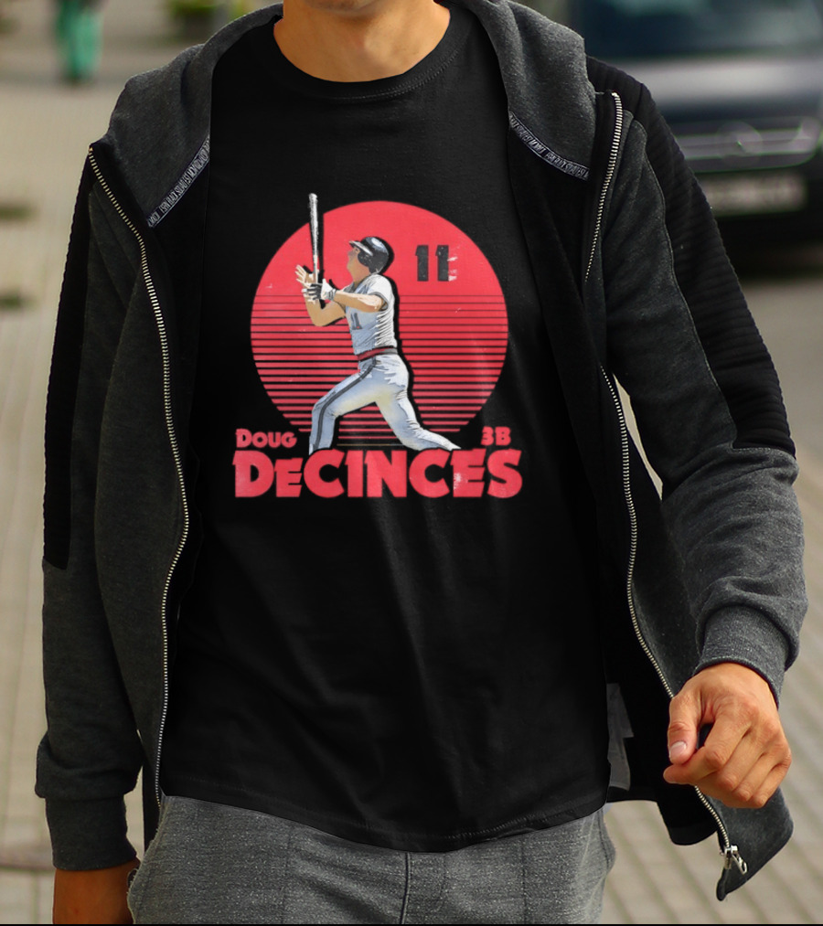 Doug DeCinces 11 California Angels Baseball Legend Player Number T-Shirt