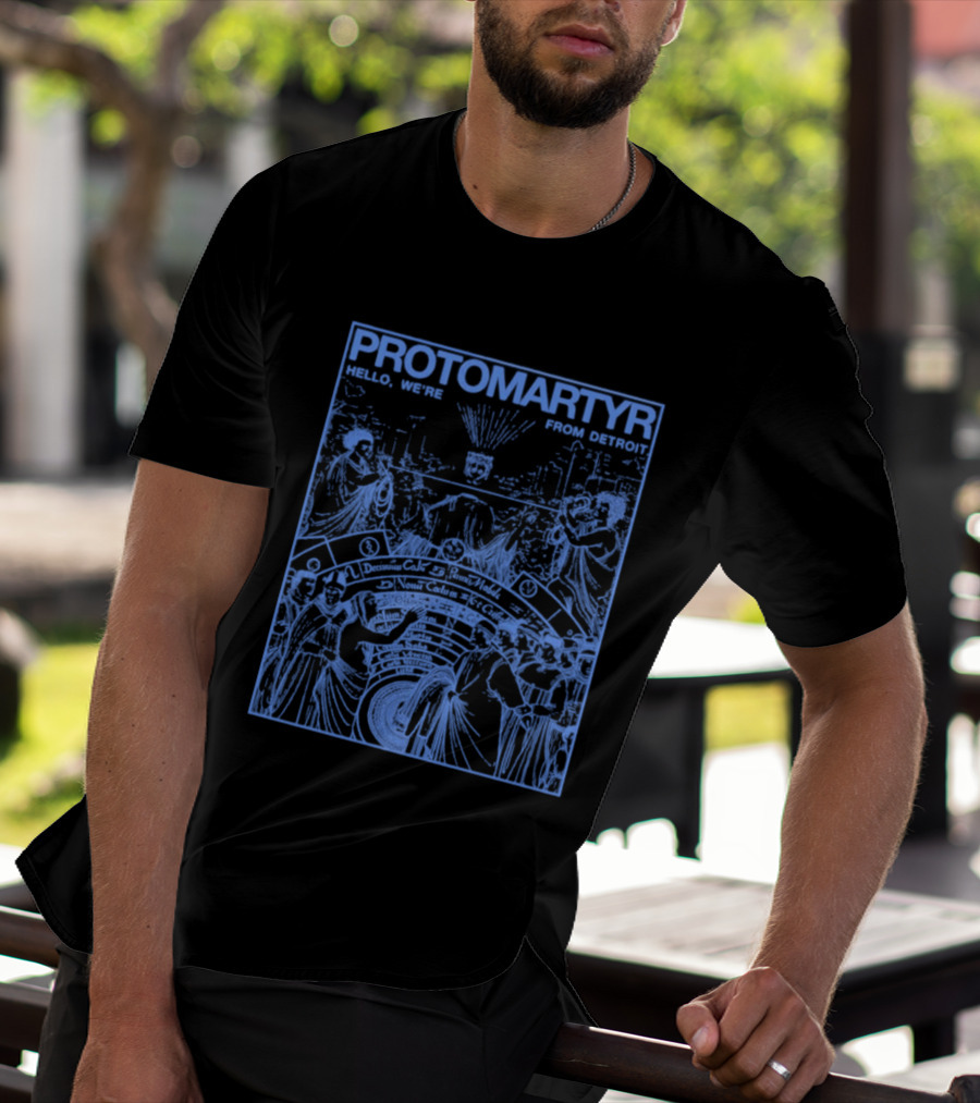 Protomartyr Nuns Scene Hello We're From Detroit T-Shirt