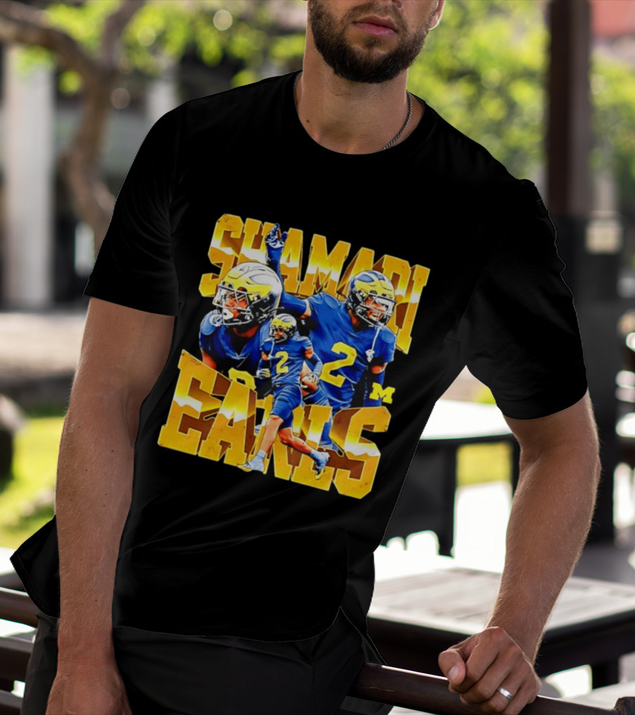 Shamari Earls 2 Michigan Wolverines NCAA Football Player Sports Fan Gear T-Shirt