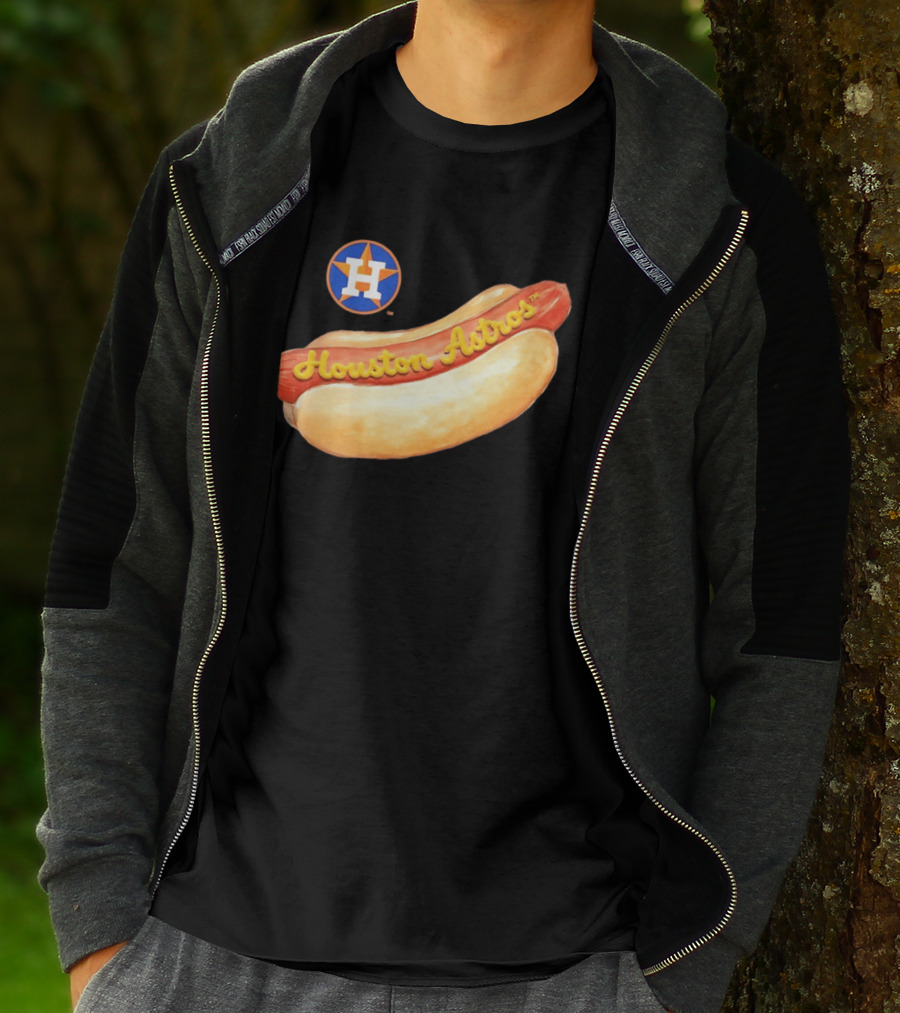Houston Astros Hot Dog MLB 2026 Season Fan T-Shirt