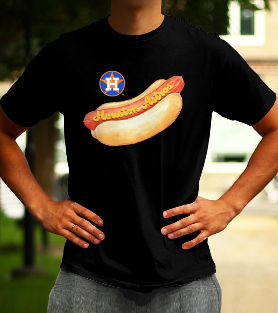 Houston Astros Hot Dog MLB 2026 Season Fan T-Shirt