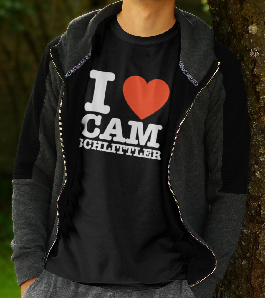 I Love Cam Schlittler Red Heart T-Shirt