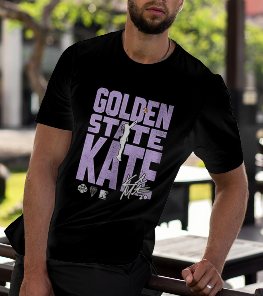 Golden State Kate Basketball Silhouette Player T-Shirt