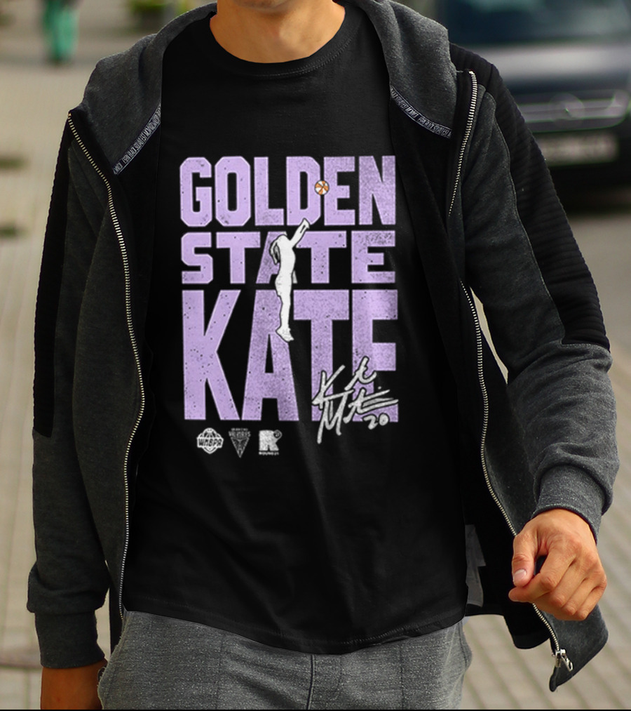 Golden State Kate Basketball Silhouette Player T-Shirt