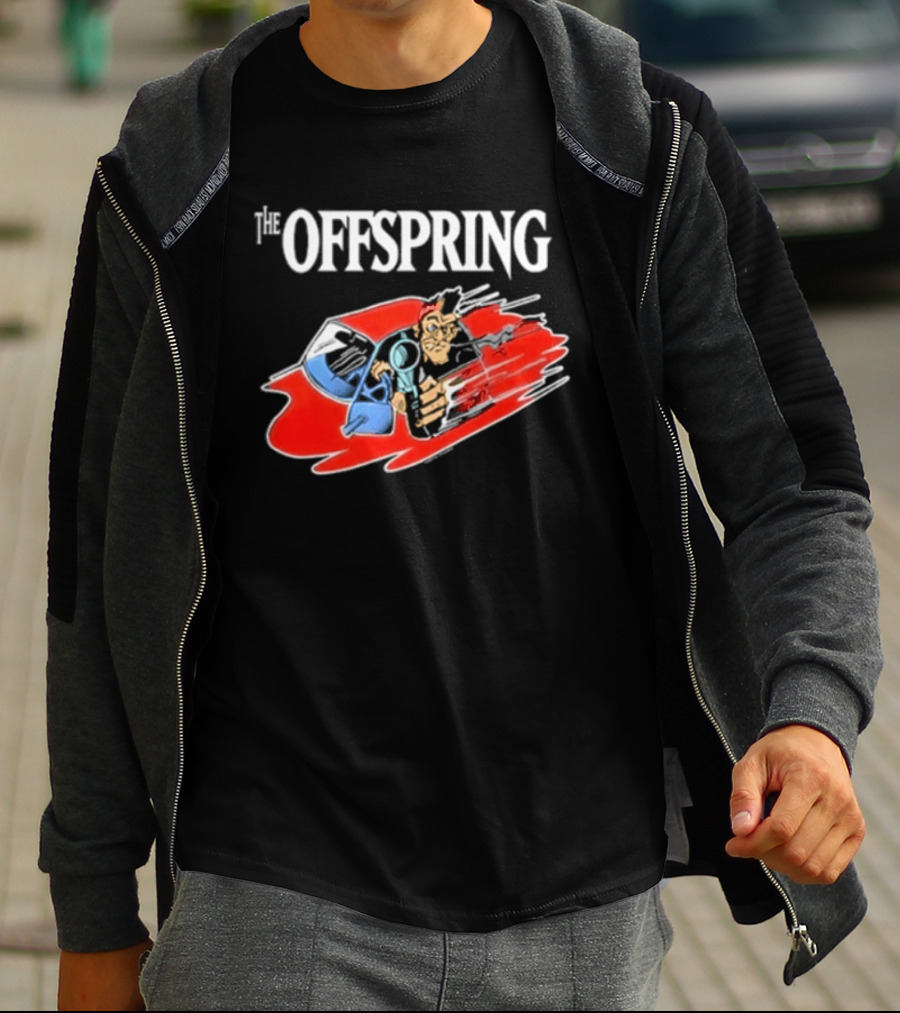 The Offspring Bad Habits Stupid Dombshit Goddam Motherfucker Vintage Cartoon T-Shirt