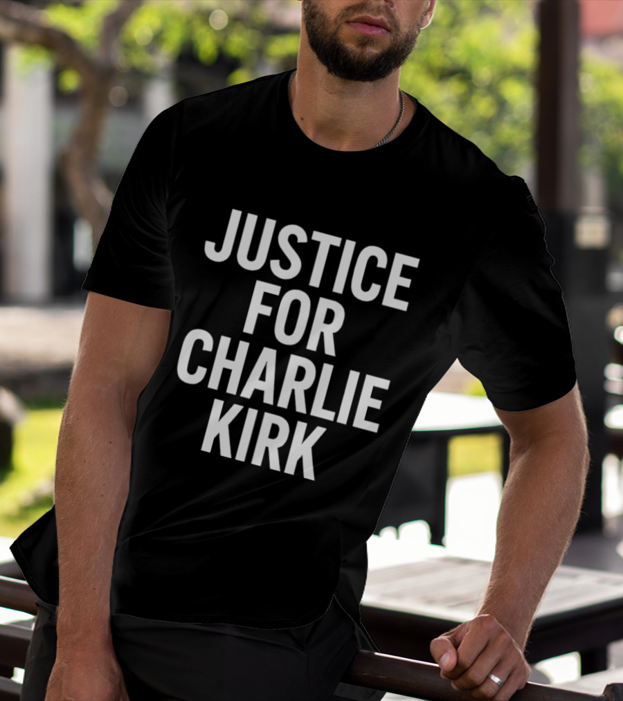 Justice For Charlie Kirk Tyler Robinson Shot 2 Sided T-Shirt