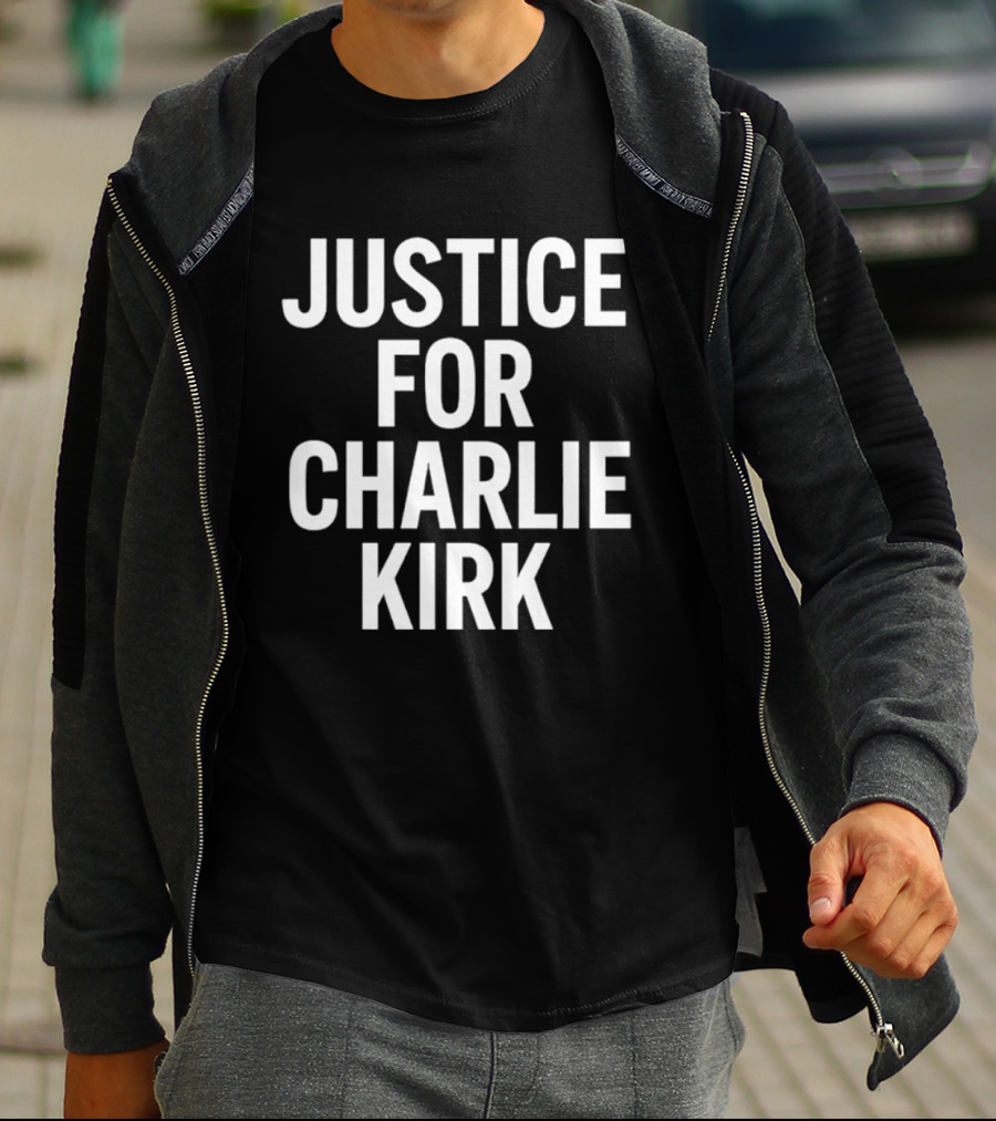 Justice For Charlie Kirk Tyler Robinson Shot 2 Sided T-Shirt