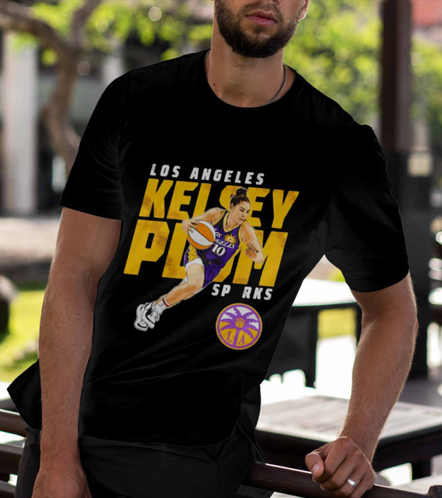 Los Angeles Kelsey Plum Sparks SP RKS 10 Basketball Player T-Shirt