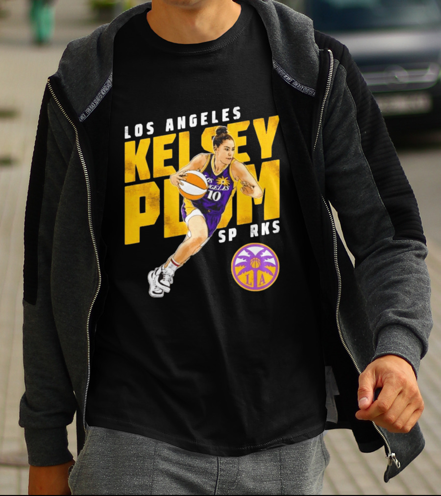 Los Angeles Kelsey Plum Sparks SP RKS 10 Basketball Player T-Shirt