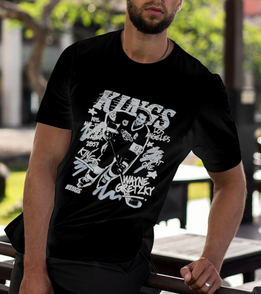 Los Angeles Kings Wayne Gretzky NHL All Time Points Leader Hockey Legend T-Shirt