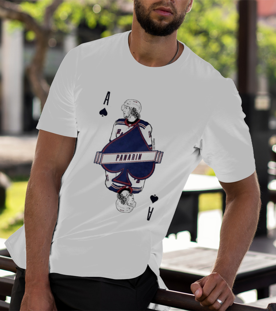 Panarin New York Rangers Playing Card Ace Spades T-Shirt