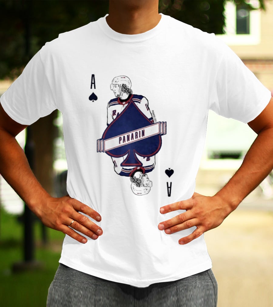 Panarin New York Rangers Playing Card Ace Spades T-Shirt
