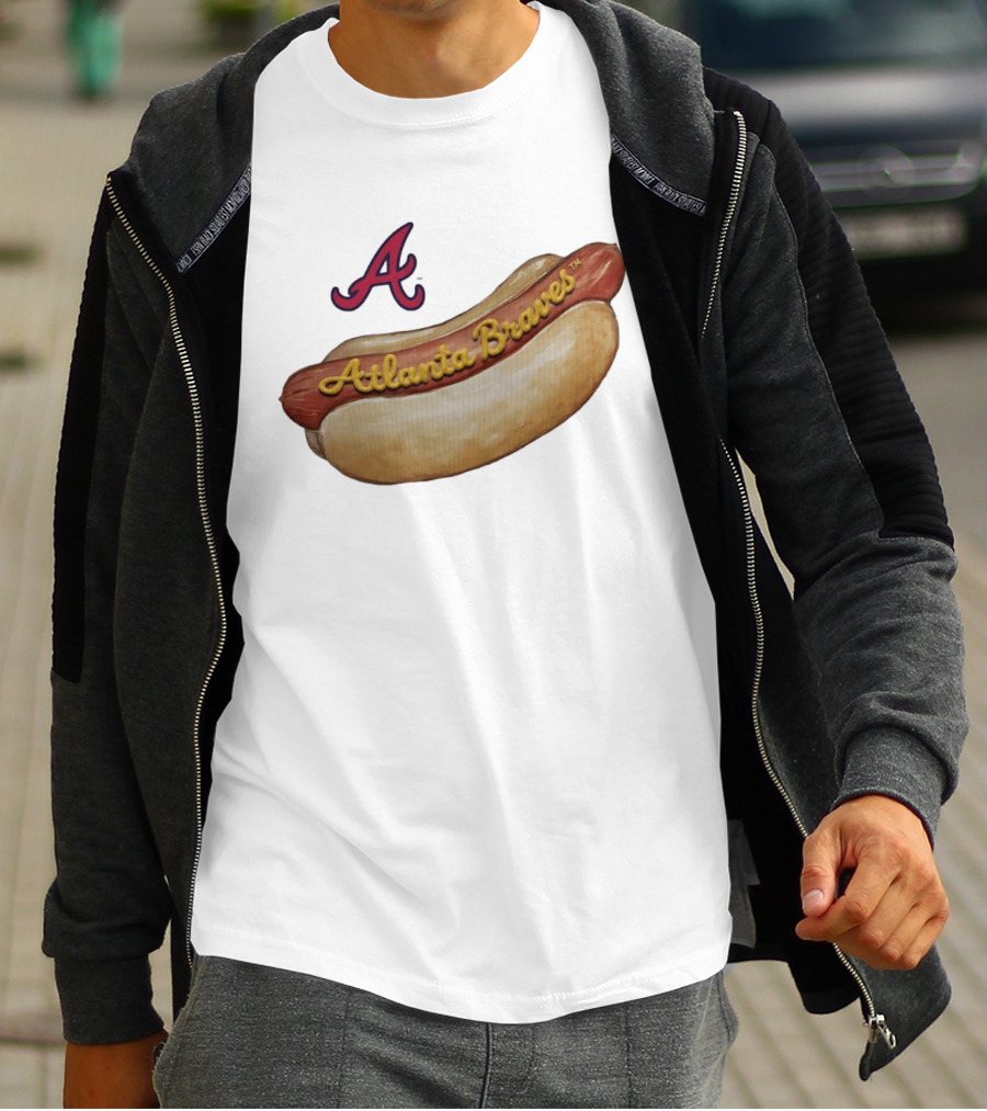 Atlanta Braves Hot Dog A Logo MLB 2026 Season T-Shirt