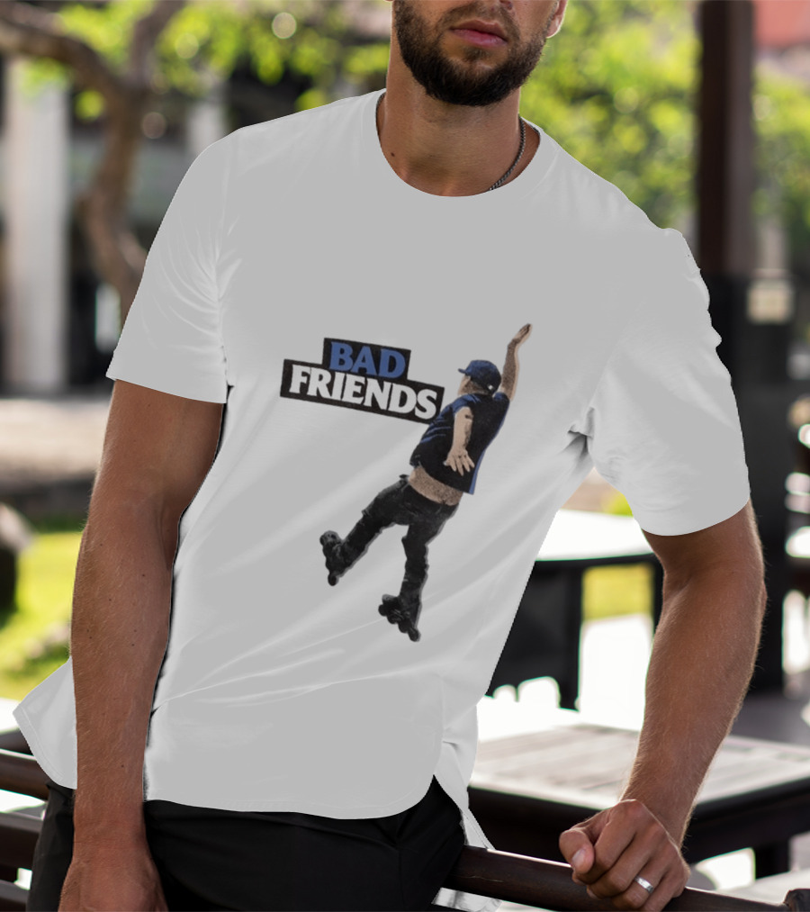 Bad Friends Bobby Roller Skating Fall T-Shirt