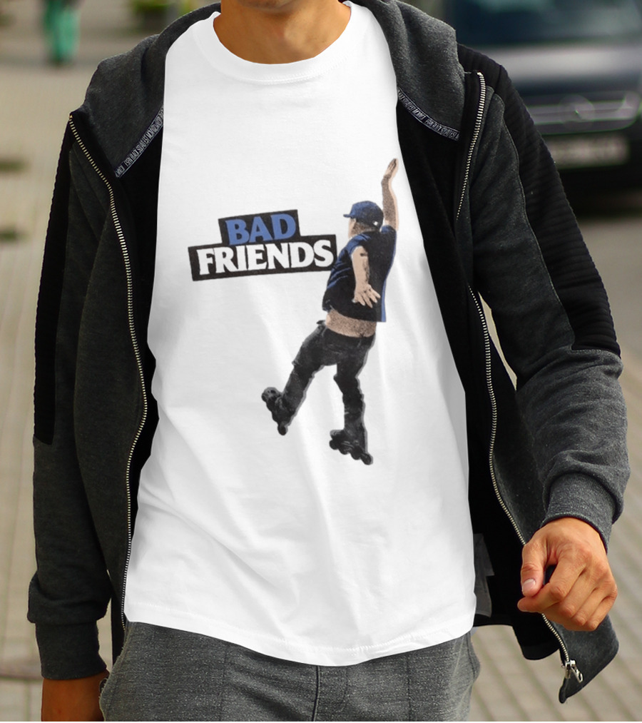 Bad Friends Bobby Roller Skating Fall T-Shirt