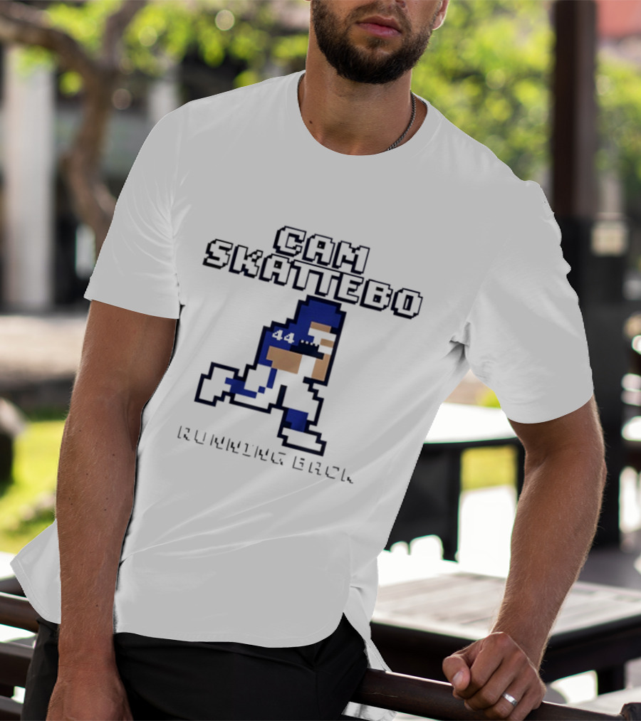 Cam Skattebo Running Back 44 Retro Pixelated T-Shirt