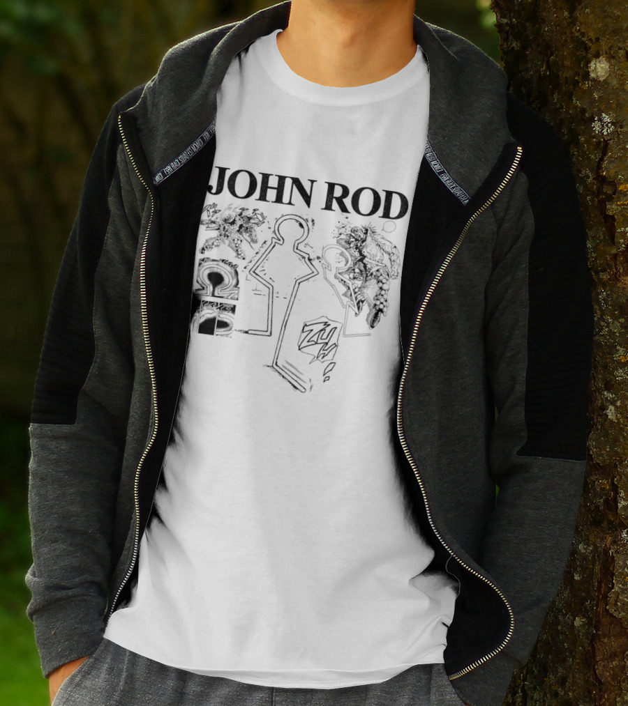 John Rod Abstract Figures And Faces T-Shirt