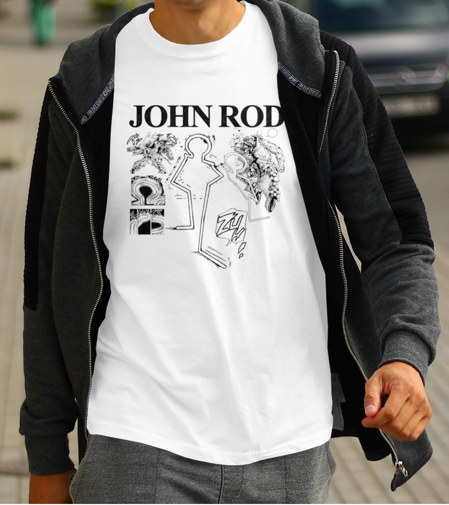 John Rod Abstract Figures And Faces T-Shirt