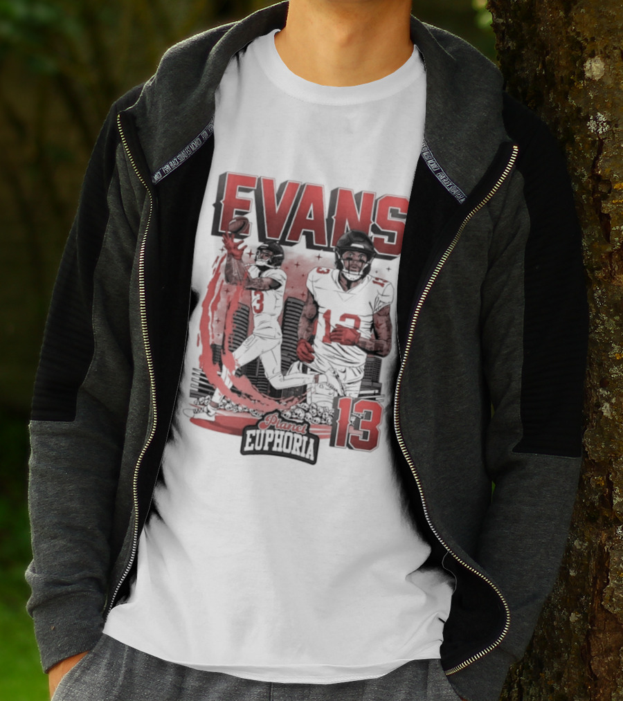Evans 13 Euphoria Tampa Bay Buccaneers Football T-Shirt