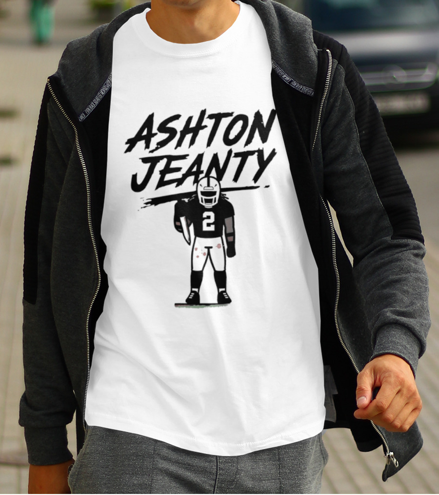 Raiders Ashton Jeanty Number 2 Horror Halloween Football T-Shirt