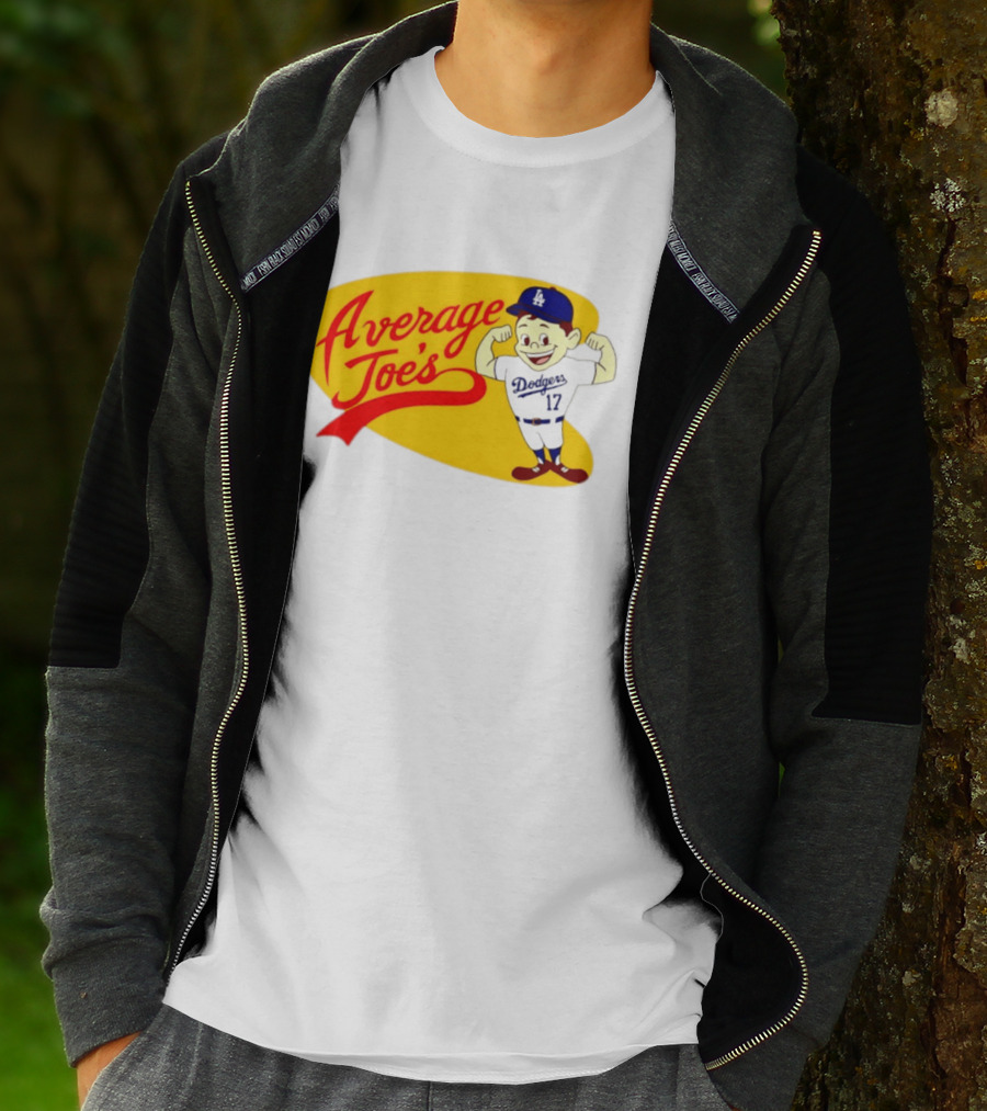 Average Joe's Dodgers No 17 LA Cartoon T-Shirt
