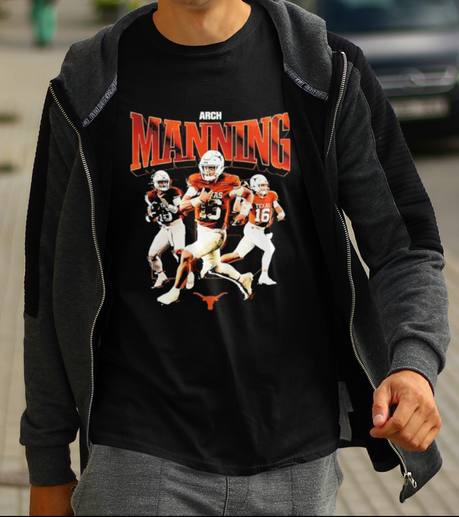 Arch Manning 16 Texas Longhorns NCAA Football Player Manning T-Shirt