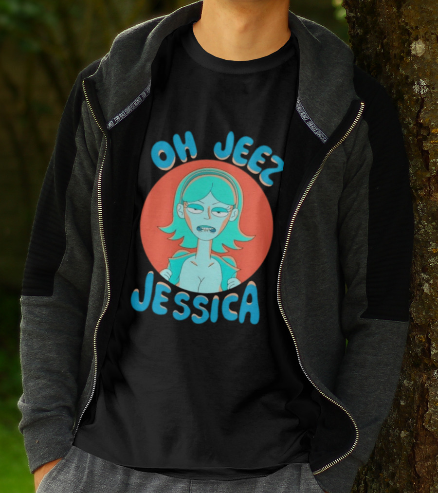 Oh Jeez Jessica Rick And Morty Adult Swim T-Shirt
