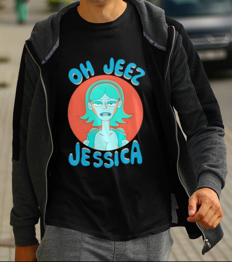 Oh Jeez Jessica Rick And Morty Adult Swim T-Shirt